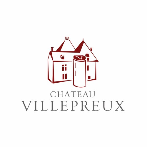 Modern new logo for French chateau and vineyard-ontwerp door Karen Faria