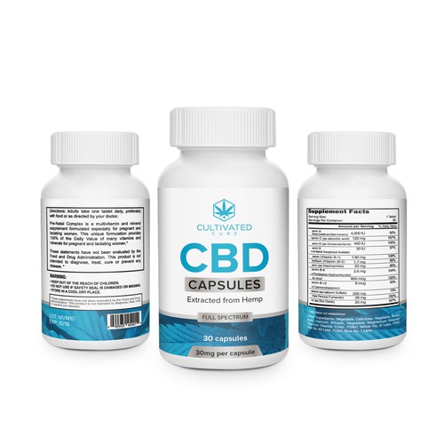 Label design for a CBD product Design by creationMB