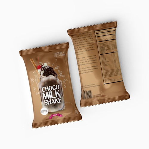 Fun Choco Milk Shake Cereal Product Packaging Contest 99designs