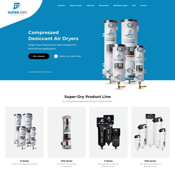 Webdesign manufacturing industry