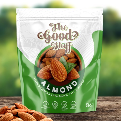 Design a standout packaging for a Nuts & Seeds Standee Pouch Ontwerp door Advant7