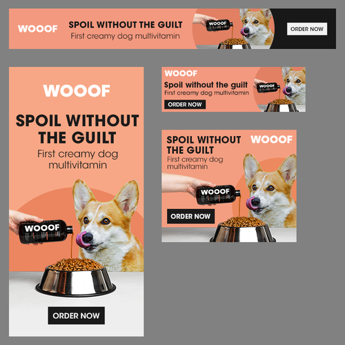 WOOOF Dog Multivitamin banner ads Design by gldesigns