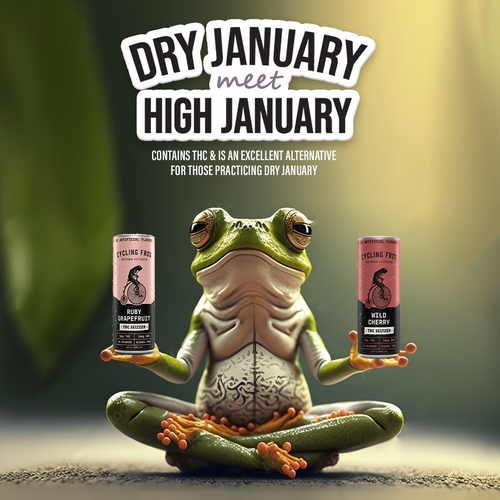 Create a 'Dry January meets High January' poster.  Have Fun, Be Creative, Open to all suggestions. Design von karundesigns