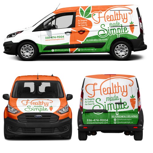 Design an eye popping van wrap for a fresh meal delivery service Design by Anugerah ilahi