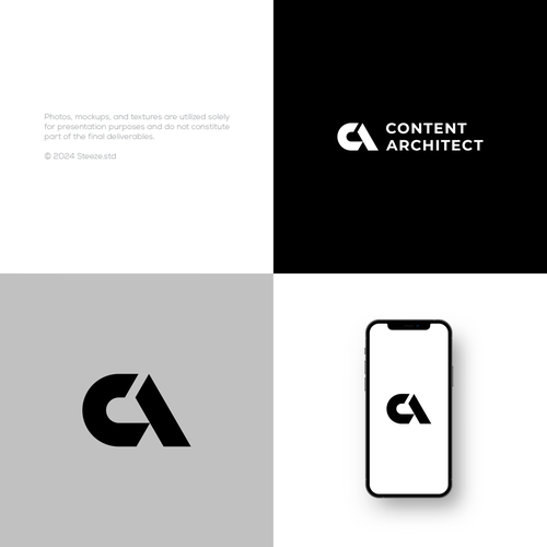 Design a standout logo and brand design for our Content company! Design by steeze.std