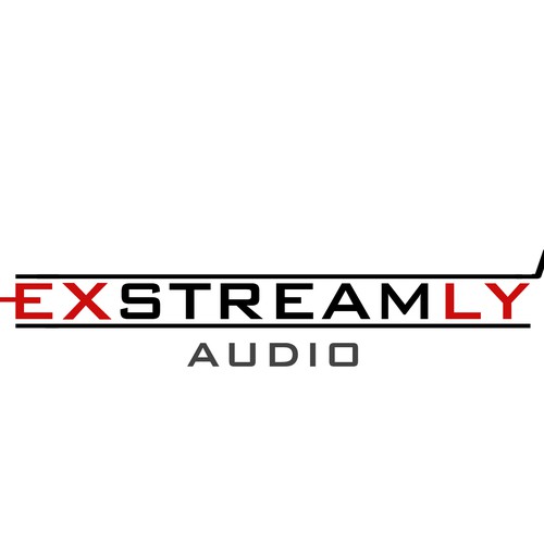 logo for Exstreamly Audio Design by Shubham247