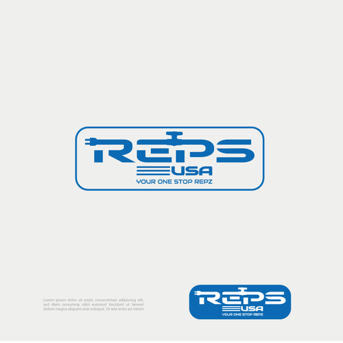 Rep's USA Logo Design réalisé par LEN-ART DESIGN