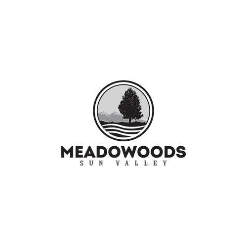 Logo for the most beautiful place on earth...The Meadowoods Resort Réalisé par RaccoonDesigns®