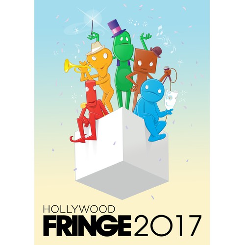 Guide Cover for the 2017 Hollywood Fringe Festival Design by sSpark