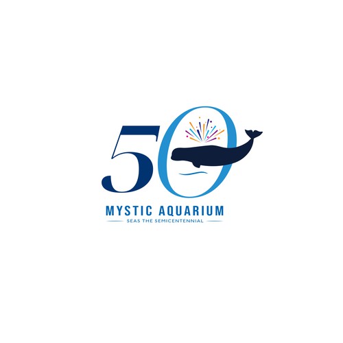 Mystic Aquarium Needs Special logo for 50th Year Anniversary Diseño de D.Silva