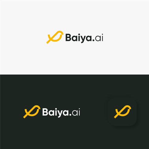 Modern logo for an AI-powered mobile app Design by wiana