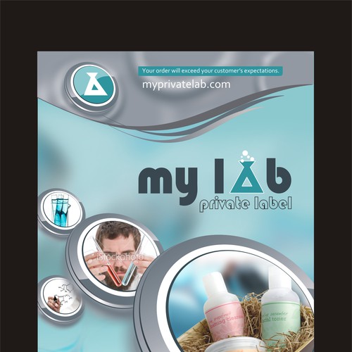 MYLAB Private Label 4 Page Brochure Design by creatives studio