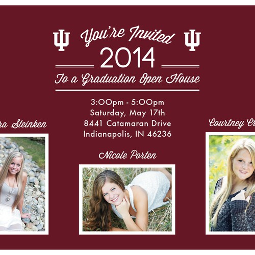 Graduation Open House Design by Queen of Pixels