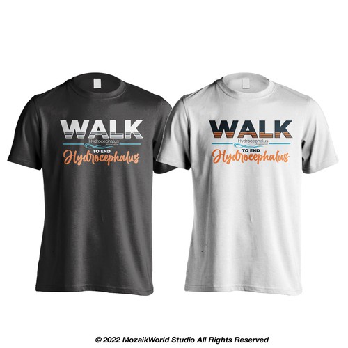 WALK to End Hydrocephalus - T-Shirt Design! Design by mozaikworld