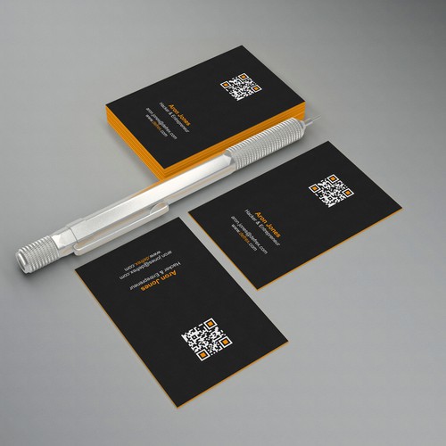 Create an elegant business card for an entrepreneurial hacker Design by rikiraH