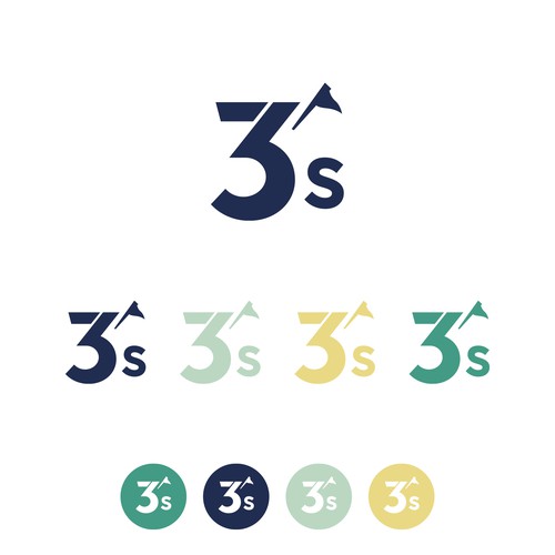 A logo for a fun, beautiful and affordable par-3 golf course. Design by Lyna✎