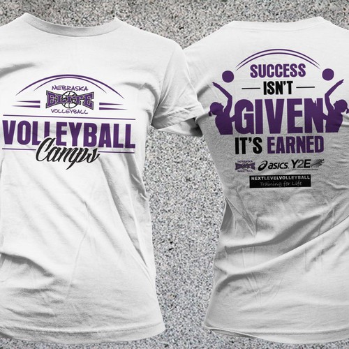 Volleyball Camp Tshirt for NonProfit Tshirt contest