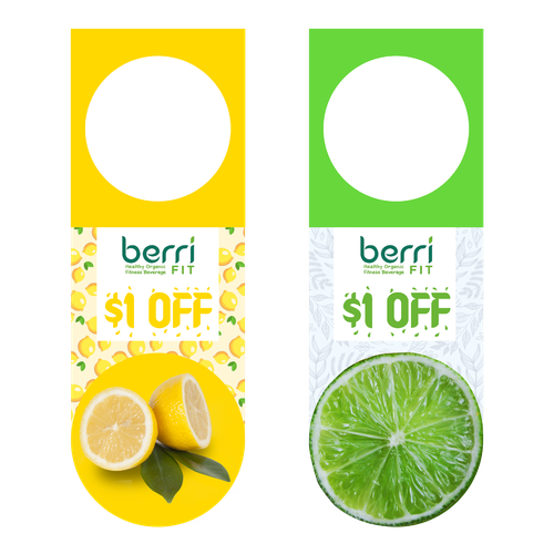 Neck Hangers and Coupons Product label contest