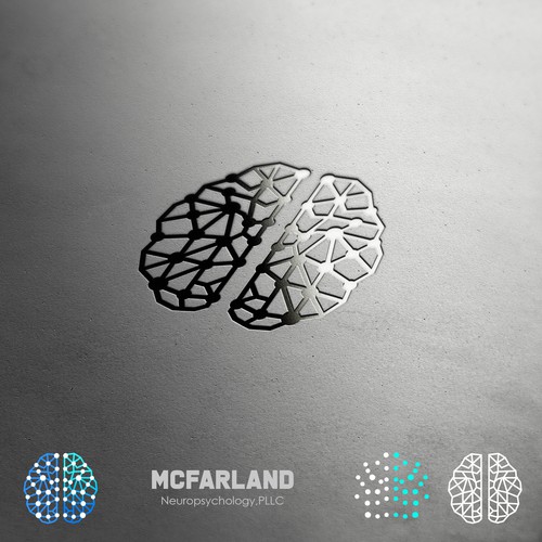 Create a cool, professional brain logo for a neuropsychology clinic Ontwerp door Lemuran