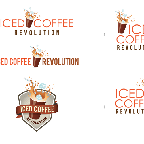 New logo for Iced Coffee Revolution Design by WilmoTheCat