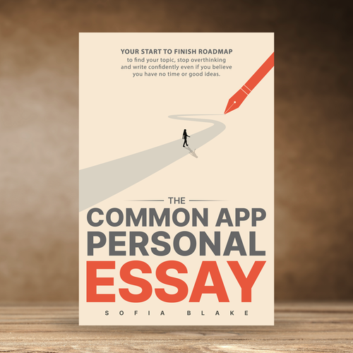 Sharp, fun, upbeat design for a book cover on writing for college applicants Design by praveen007