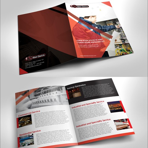 Classy Brochure for an Electrical Contractor - Companies like Target ...