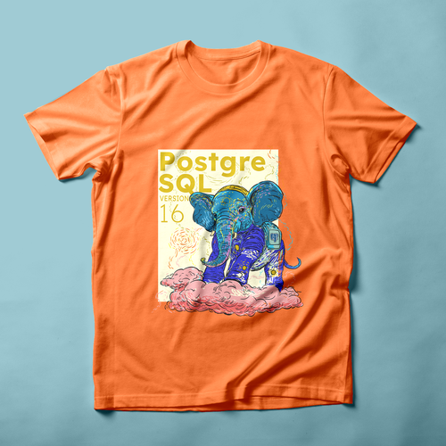 PostgreSQL v16 Release Artwork Design von Oğuzhan Akkök