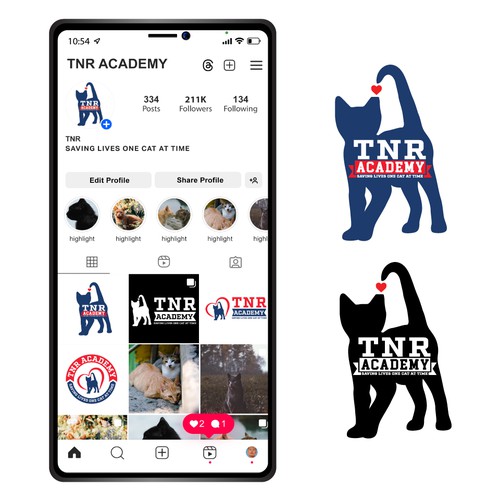 Design di Calling all cat lovers! Design an online TNR (Trap-Neuter-Return) Academy logo and save cats! di THE DESIGNSTER