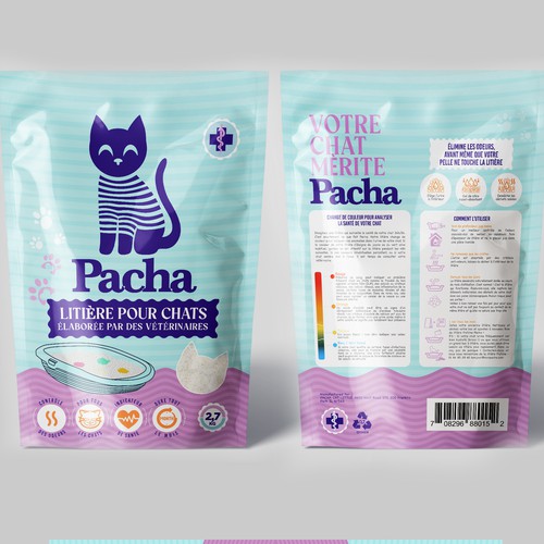 Cat Litter startup Minimalistic packaging - Contest Design by agooshe