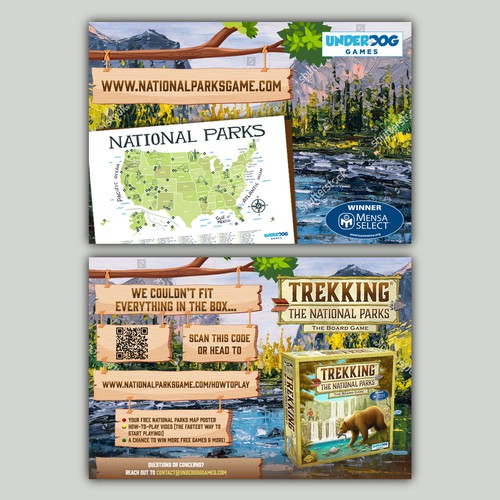 Looking for a Great Postcard for our National Parks game! Design by allMarv
