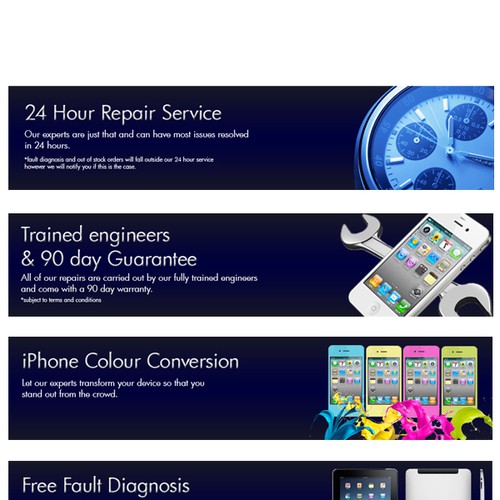 New banner ad wanted for iPhone Repairs Design by chowda4u