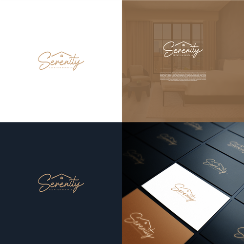 New Vacation home rentals logo for our Airbnb! Design by Sunrise.