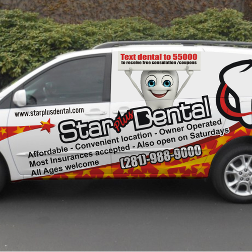  CAR wrap design for Dental office Design by TANSA ART