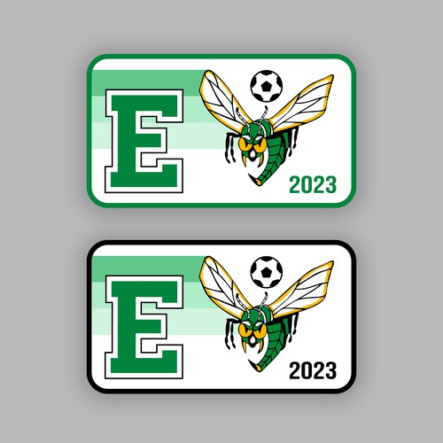 Edina High School Girls Soccer Hat Patch to be worn by team and supporters for the 2023 season.  Tea Réalisé par MLang Design