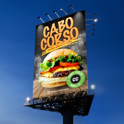 Billboard for Burger Company Design by Andy William