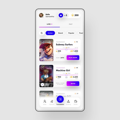 TORNO Contest: Designing the Ultimate Gaming App Home Screen Design by Minimal D