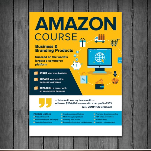 Amazon Business and Branding Course Design by SlowShow Design