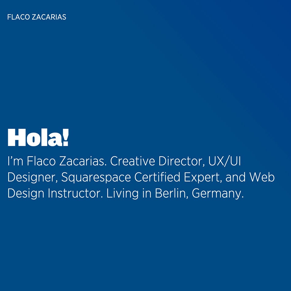 Flaco Zacarias - Marketplace - Squarespace
