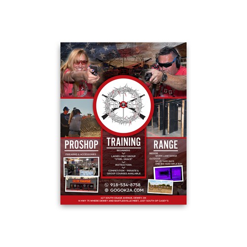 Full page AD for an ANNUAL MAGAZINE for a GUN RANGE! Design por Madon99