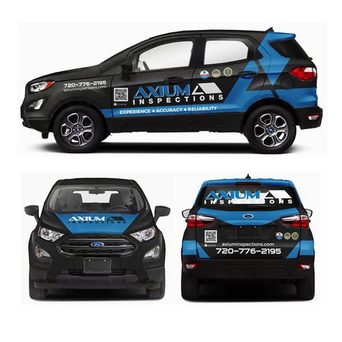 Partial Wrap For Black 2020 Ford EcoSport Design by Anugerah ilahi