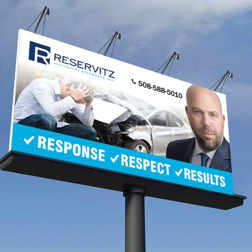 Personal Injury Billboard Design by abirk1