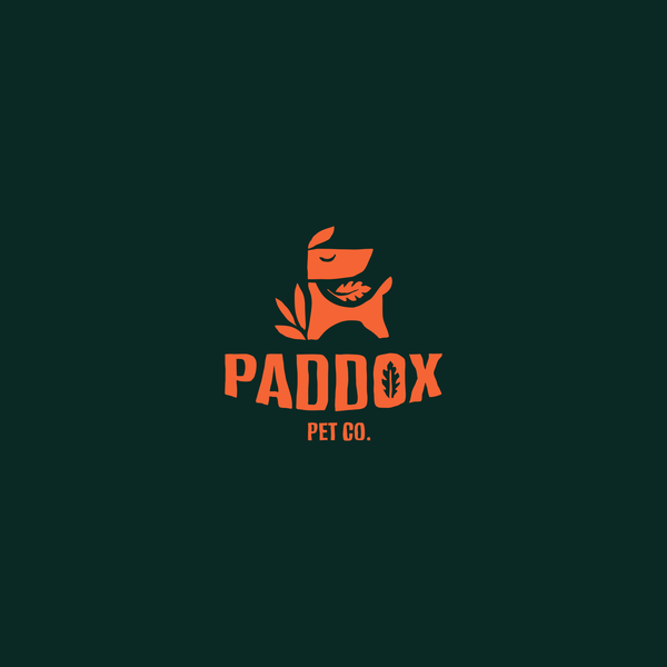Brand logo for a dog treat company
