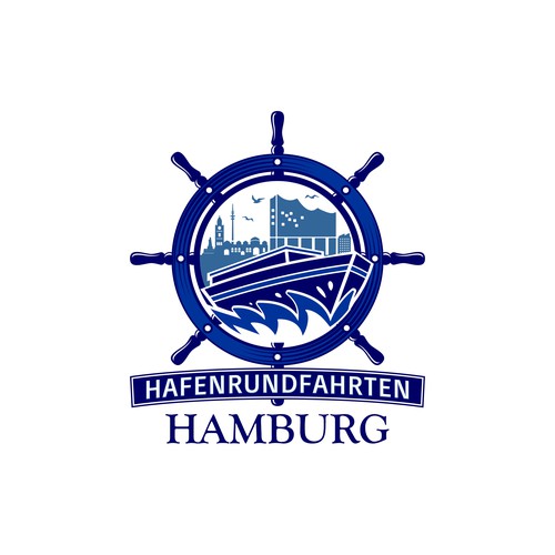 "Wir brauchen ein maritimes Logo da wir primär Touristen für Hafenrundfahrten begeistern wollen" winning Logo design by Rev Creations