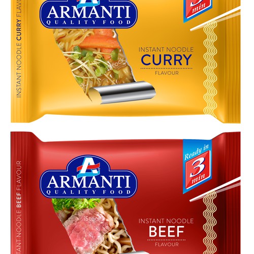 Design New Armanti Instant Noodles por sarapaheylo