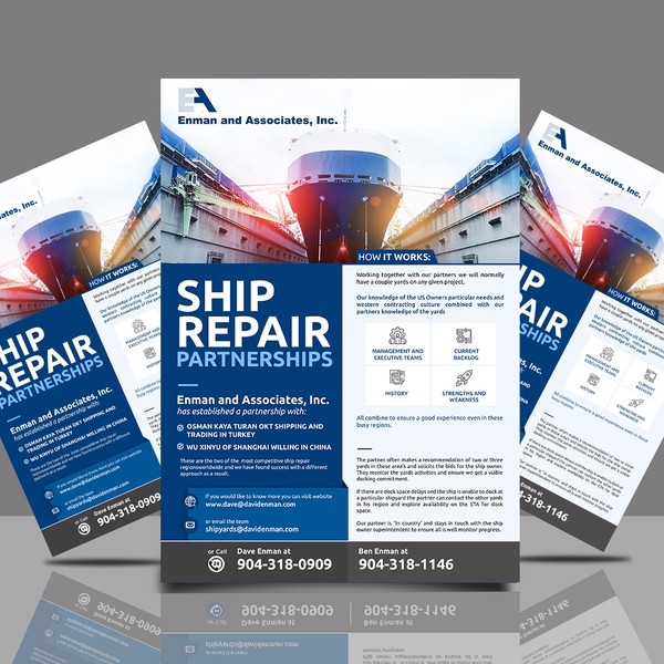 Design von Design Qube mit dem Titel „Ship Repair General Flyer Design“