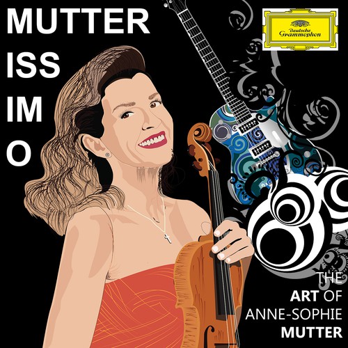 Illustrate the cover for Anne Sophie Mutter’s new album Réalisé par Design Ultimatum