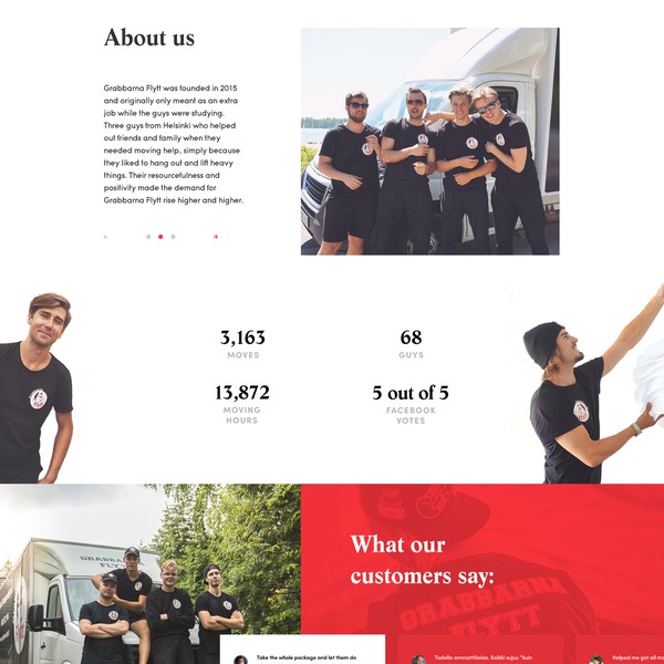 Design by Lance Freebird titled "Minimalistic Concept for Moving Company"