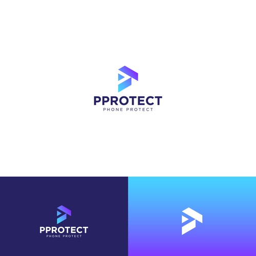 PPROTECT (Phone protect logo) (mobile cases and screen protectors) Design by Reza007