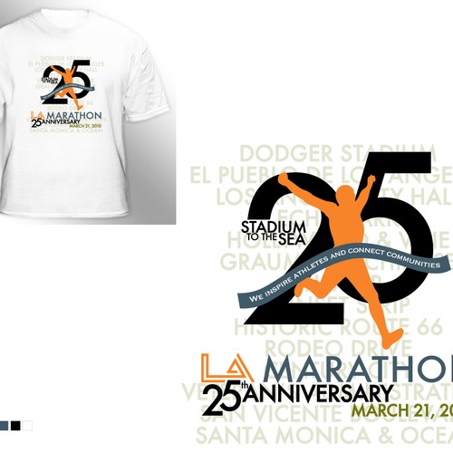 LA Marathon Design Competition Ontwerp door AMYinLA