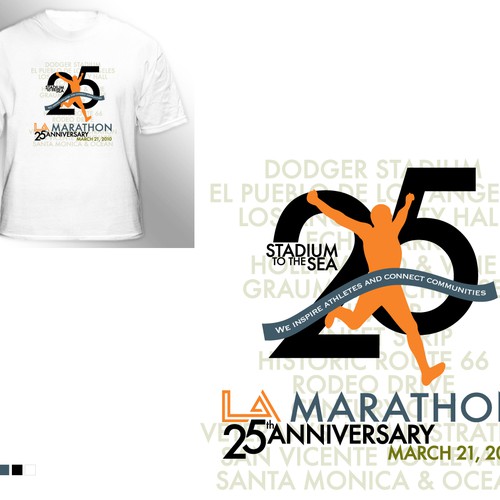 LA Marathon Design Competition Design by AMYinLA